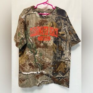 NWT Camouflage Kids Med Short Sleeve Clearwater Florida Souvenir Tee  0105